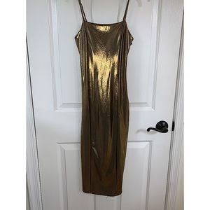 Gold dress